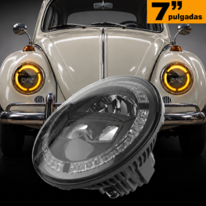 HALO Faro LED 7” DRL + Direccional | Alta y Baja | Plug & Play | VW, Jeep y 4x4